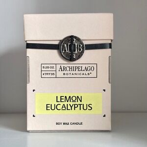 Archipelago Botanicals‎ Lemon Eucalyptus Soy Wax Candle 5.25 Oz New